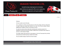 Tablet Screenshot of dragontrucking.com